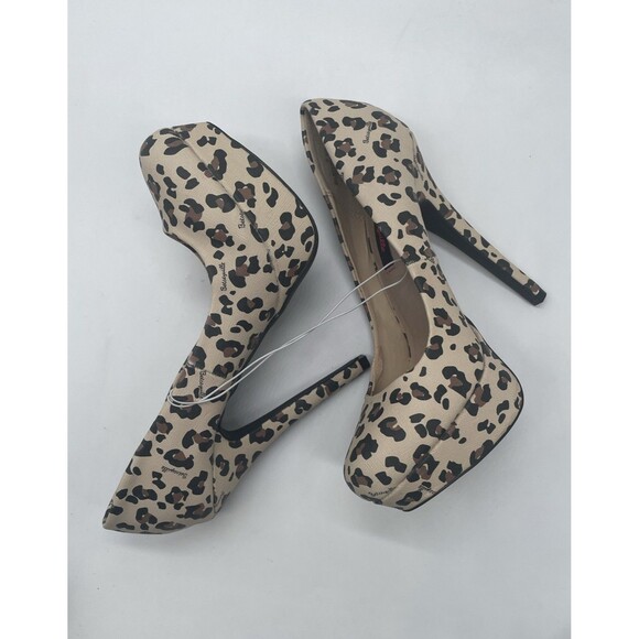 Betseyville Krash Leopard Heels All Man made Materials Size 7.5 - Picture 10 of 11